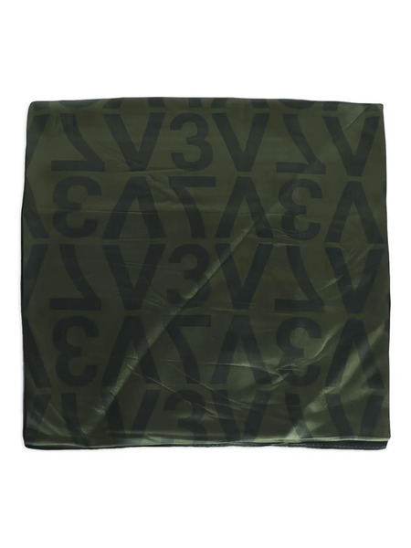  V°73 Logo-pattern Scarf - Green 