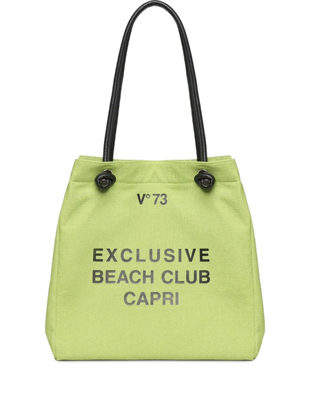  V°73 Logo Shoulder Bag - Green 