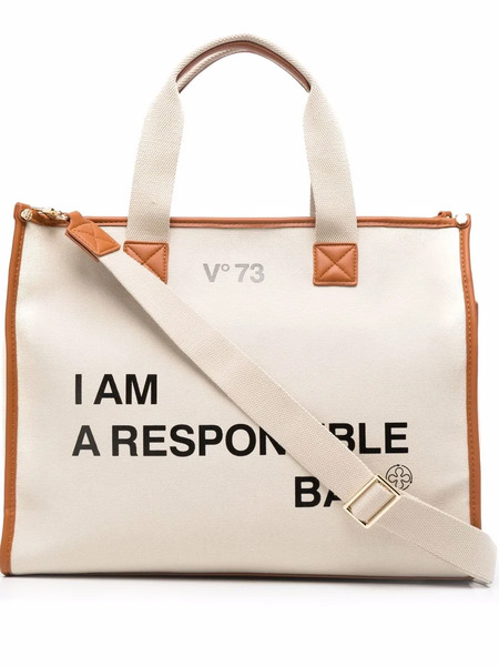  V°73 Responsability Tote Bag - Neutrals 