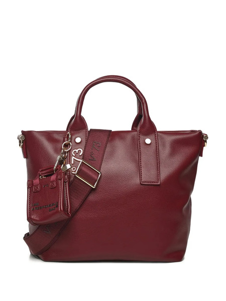  V°73 Top-handle Detachable-strap Tote Bag - Red 
