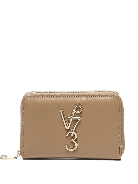  V°73 Zip-around Logo Wallet - Brown 