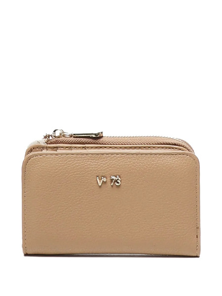  V°73 Zip-closure Logo Wallet - Neutrals 