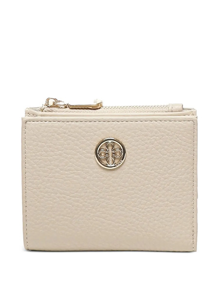  V°73 Zip-top Logo-plaque Wallet - Neutrals 