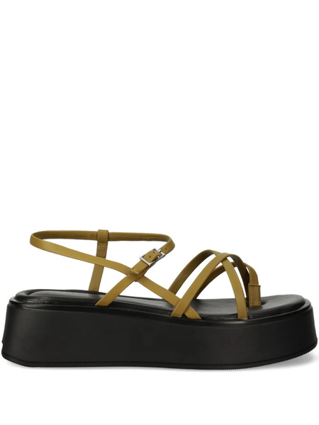  Vagabond Courtney Crossover-strap Platform Sandals - Green 