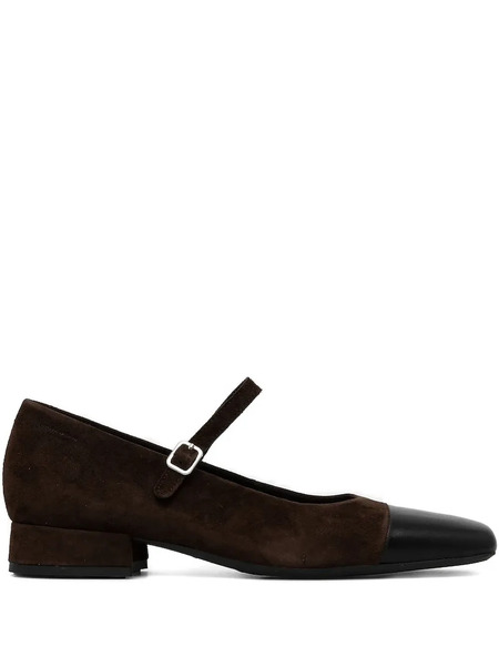 Vagabond Debbi Buckle-strap Square-toe Pumps - Brown 