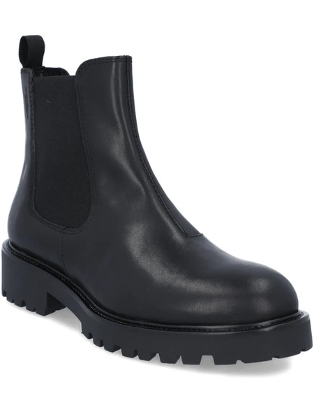  Vagabond Elastic-panelled Leather Boots - Black 