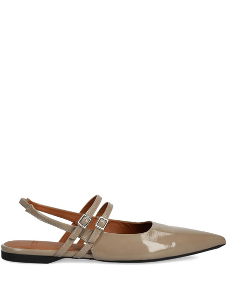  Vagabond Hermine Pointed-toe Ballet Flats - Brown 