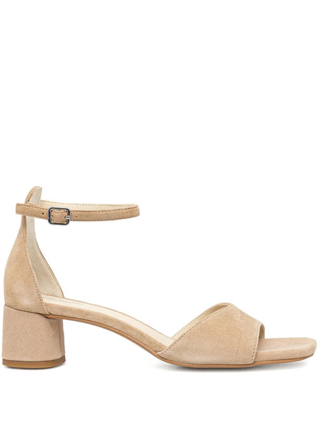  Vagabond 45mm Piper Block-heel Ankle-strap Sandals - Neutrals 