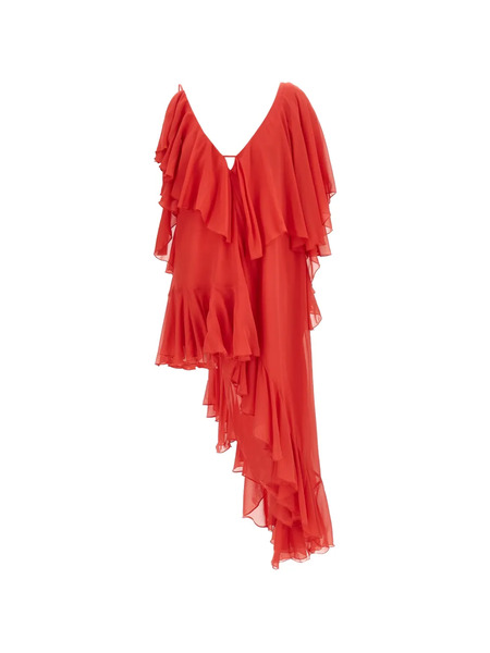  Vaillant Studio Rumba Ruffled Mini Dress - Red 