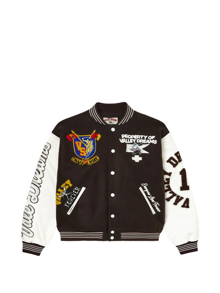  Vale Alumni Bomber Jacket - Brown 