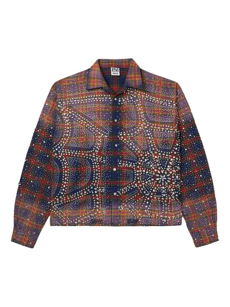  Vale Fever Flannel Long-sleeve Shirt - Brown 