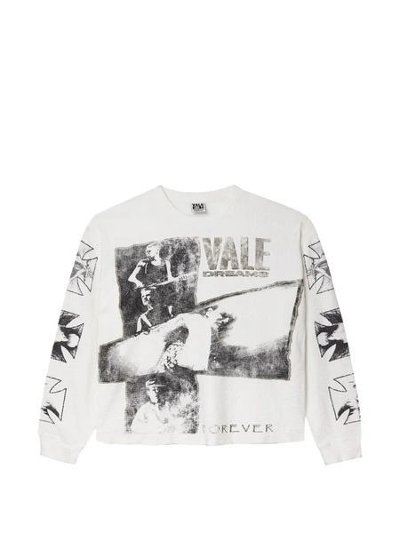  Vale Long-sleeved Graphic Sweatshirt - White 