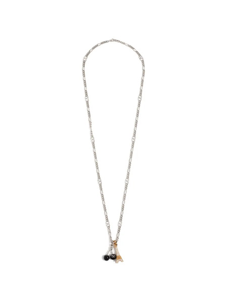  Valentino Garavani Valentino Garavani Chez Valentino Necklace In Metal, Enamel And Swarovski® Crystals - Silver 