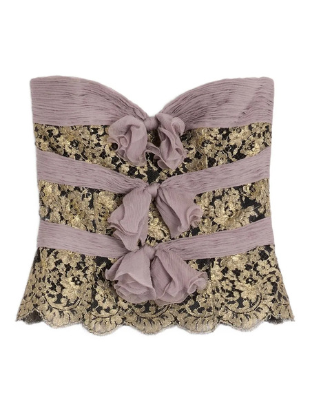  Valentino Garavani Chiffon Top - Grey 