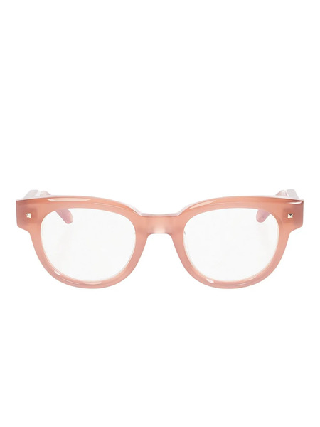  Valentino Garavani Eyewear Geometric-frame Glasses - Pink 