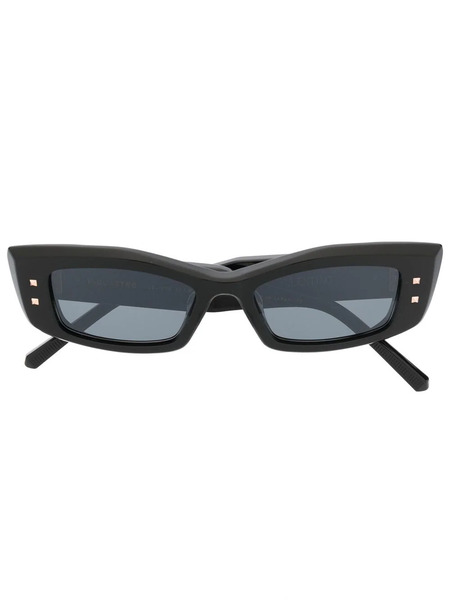  Valentino Garavani Eyewear Rockstud Rectangle-frame Sunglasses - Black 