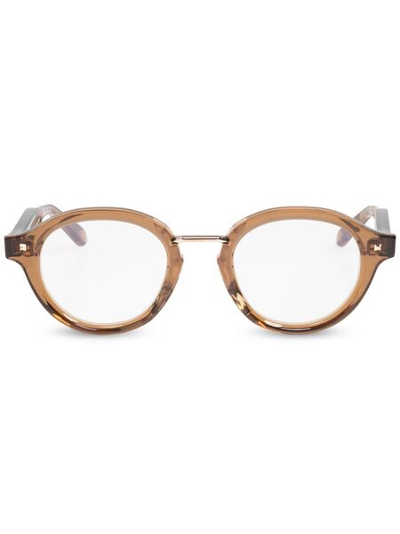  Valentino Garavani Eyewear Round-frame Glasses - Brown 