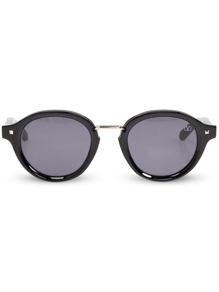  Valentino Garavani Eyewear Round-frame Sunglasses - 132a Black 