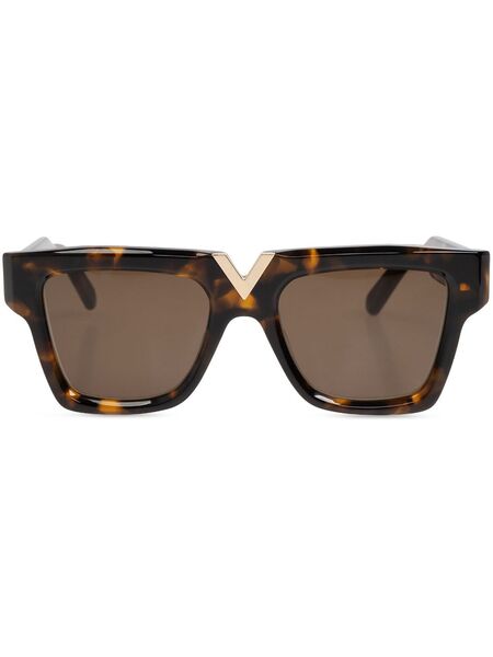  Valentino Garavani Eyewear Vlogo Signature Sunglasses - Brown 