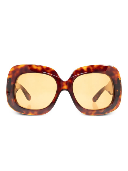  Valentino Garavani Eyewear Vlogo Signature Sunglasses - Brown 