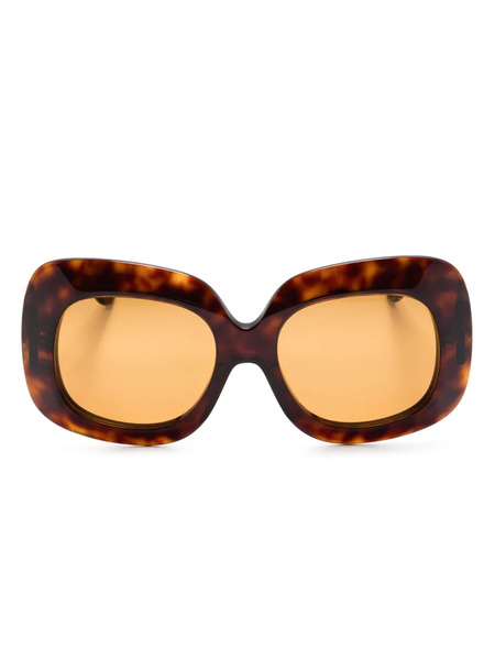  Valentino Garavani Eyewear Vlogo Signature Sunglasses - Brown 