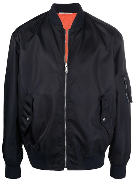  Valentino Garavani Neon Universe Print Bomber Jacket - Blue 