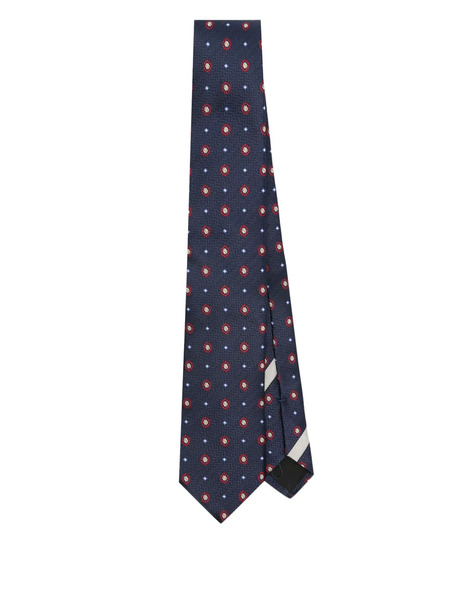  Valentino Garavani Pattern-jacquard Tie - Blue 
