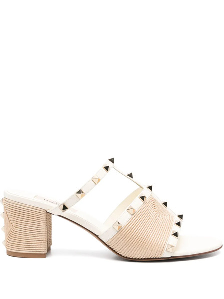 Valentino Garavani Rockstud Mules - Neutrals 