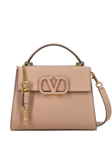  Valentino Garavani Smal Vsling Logo-appliqué Tote Bag - Neutrals 