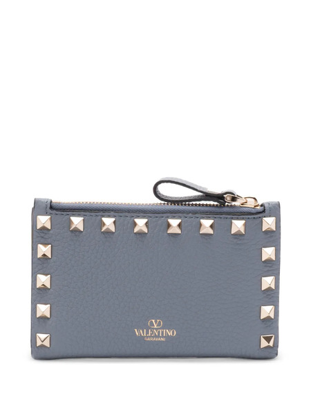  Valentino Garavani Studded Zip Wallet - Grey 