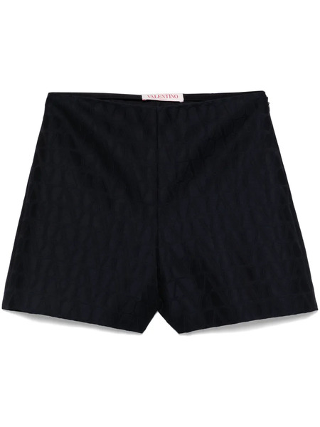  Valentino Garavani Toile Iconographe-patterned Shorts - Blue 