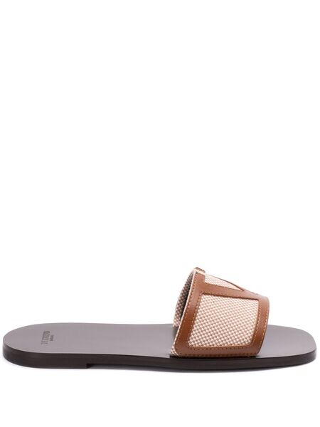  Valentino Garavani Vlogo Slides - Neutrals 
