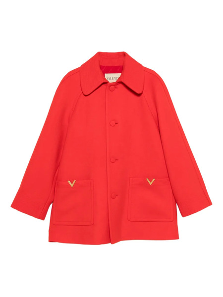  Valentino Garavani Wool Single-breasted Coat - Red 
