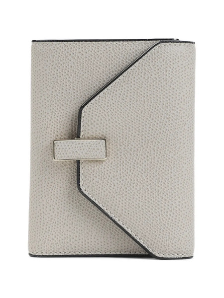  Valextra Buckled Leather Wallet - Neutrals 
