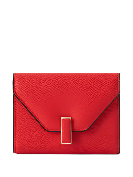  Valextra Flap-closure Leather Wallet - Red 