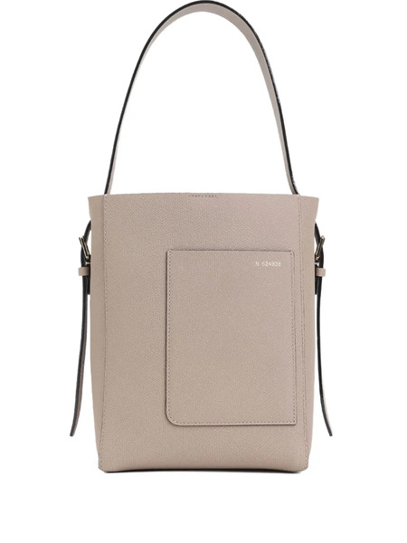  Valextra Leather Bucket Bag - Neutrals 