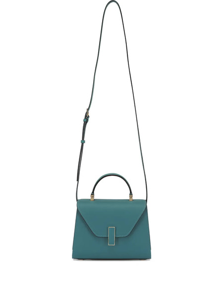  Valextra Micro Iside Leather Tote Bag - Green 