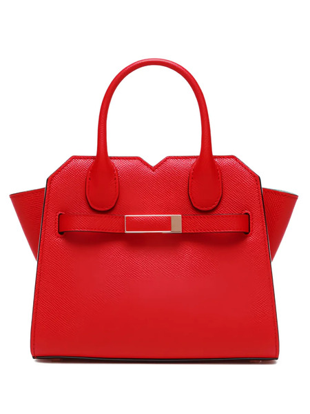 Valextra Milano Buckle Detachable-strap Shoulder Bag - Red 