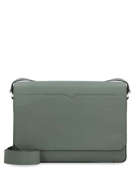  Valextra V-line Messenger Bag - Green 