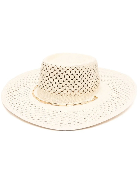  Van Palma Perforated-design Sun Hat - Neutrals 
