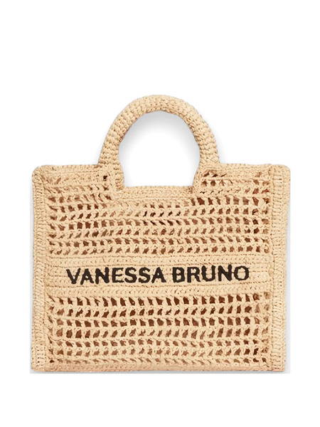  Vanessa Bruno Small Openwork Top-handle Tote Bag - Neutrals 
