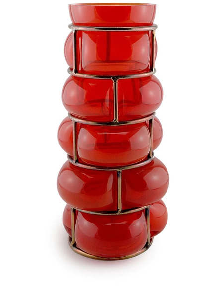  Vanessa Mitrani Brick Glass Vase - Red 