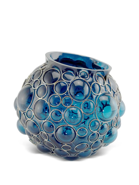 Vanessa Mitrani Champagne Ball Vase (18cm) - Blue 