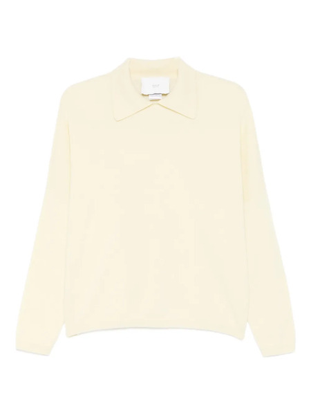 Vanisè Polo-collar Sweater - Yellow 