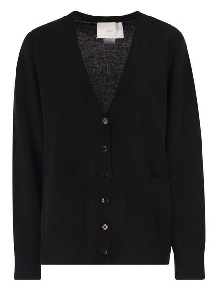  Vanisè V-neck Button Cardigan - Black 