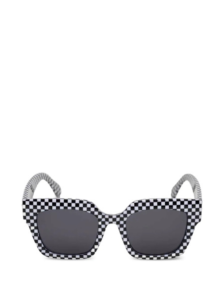  Vans Check-pattern Square-frame Sunglasses - Black 