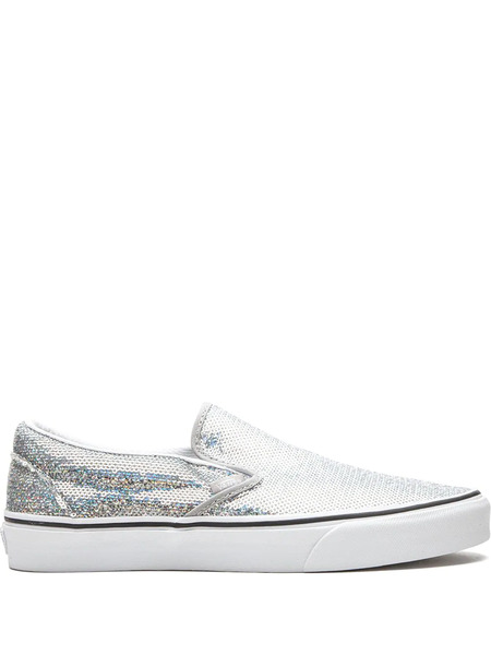  Vans Classic Slip-on micro Sequins Sneakers - Silver 