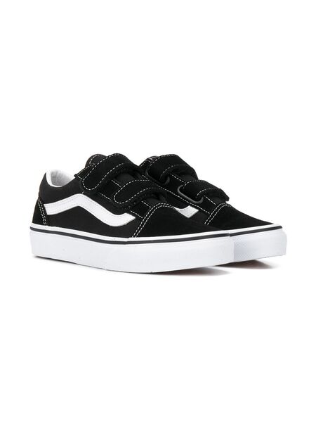  Vans Kids Authentic Strapped Sneakers - Black 