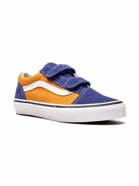  Vans Kids Old Skool Touch-strap Sneakers - Orange 