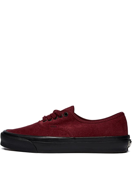  Vans Og Authentic Lx velvet Emboidery - Leopard Pomegranate Sneakers - Red 